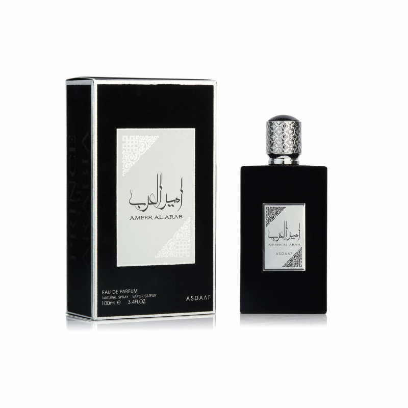Asdaaf Ameer Al Arab, een merk van Lattafa, is een krachtige en energieke geur die opent met de verleidelijke aroma's van leer, versterkt door een boeiende mix van aromatische noten. Dit parfum biedt een uniek antwoord op andere geurklonen en is geschikt voor zowel mannen als vrouwen. Het is een betoverende geur die je meteen kan betoveren bij de eerste kennismaking.