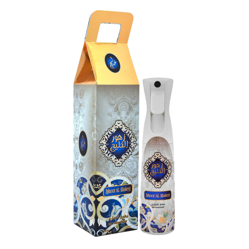 De luchtverfrisser Zahoor Al Khaleej van Al Khadlaj Perfumes is een perfecte metgezel om de meest vreugdevolle momenten in het leven te intensiveren. Met een inhoud van 320 ml biedt deze geurige luchtverfrisser een langdurige en aangename geurervaring.